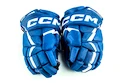 Rękawice hokejowe CCM JetSpeed FT6 Royal/White Junior 12 cali