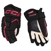 Rękawice hokejowe CCM JetSpeed FT680 Black/Red Senior