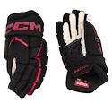 Rękawice hokejowe CCM JetSpeed FT680 Black/Red Senior