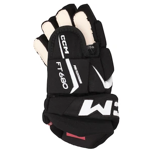 Rękawice hokejowe CCM JetSpeed FT680 Black/White Junior