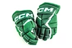 Rękawice hokejowe CCM JetSpeed FT680 Dark Green/White Junior 11 cali