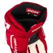 Rękawice hokejowe CCM JetSpeed FT680 Red/White Junior