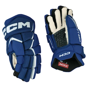 Rękawice hokejowe CCM JetSpeed FT680 Royal/White Junior 11 cali