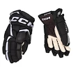 Rękawice hokejowe CCM JetSpeed FTWomen Black/White Senior