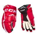 Rękawice hokejowe CCM JetSpeed FTWomen Red/White Senior