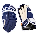 Rękawice hokejowe CCM Tacks 4 ROLL PRO 3 Blue/White Senior