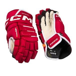 Rękawice hokejowe CCM Tacks 4 ROLL PRO 3 Red Senior