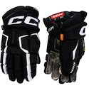 Rękawice hokejowe CCM Tacks AS-V Black/White Junior 10 cali