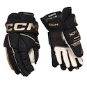 Rękawice hokejowe CCM Tacks XF 80 Black/Gold Junior 10 cali