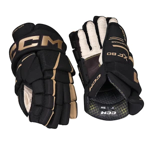 Rękawice hokejowe CCM Tacks XF 80 Black/Gold Senior 13 cali