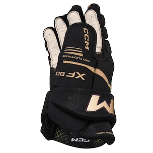 Rękawice hokejowe CCM Tacks XF 80 Black/Gold Senior 13 cali