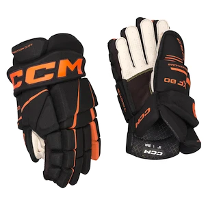 Rękawice hokejowe CCM Tacks XF 80 Black/Orange Junior