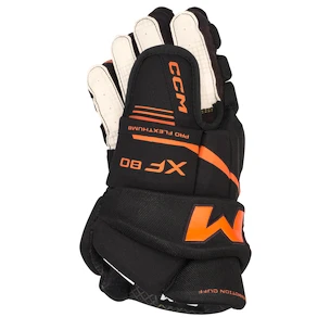 Rękawice hokejowe CCM Tacks XF 80 Black/Orange Senior