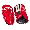 Rękawice hokejowe CCM Tacks XF 80 Red/White Junior