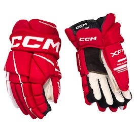 Rękawice hokejowe CCM Tacks XF 80 Red/White Junior
