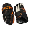 Rękawice hokejowe CCM Tacks XF Black/Orange Junior