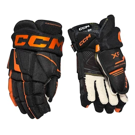 Rękawice hokejowe CCM Tacks XF Black/Orange Junior