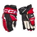 Rękawice hokejowe CCM Tacks XF Black/Red/White Senior 13 cali