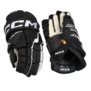 Rękawice hokejowe CCM Tacks XF Black/White Junior 11 cali