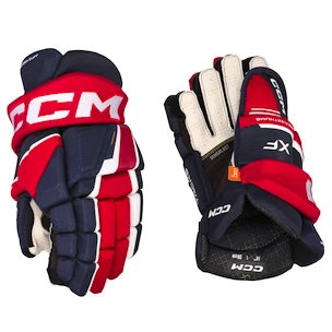 Rękawice hokejowe CCM Tacks XF Navy/Red/White Junior 12 cali