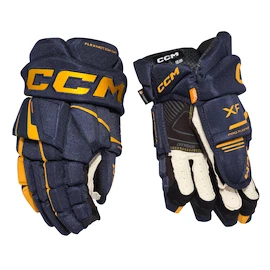 Rękawice hokejowe CCM Tacks XF Navy/Sunflower Junior