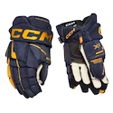 Rękawice hokejowe CCM Tacks XF Navy/Sunflower Senior 14 cali