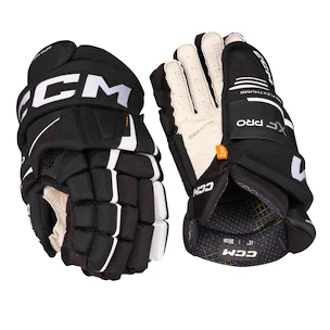 Rękawice hokejowe CCM Tacks XF PRO Black/White Junior