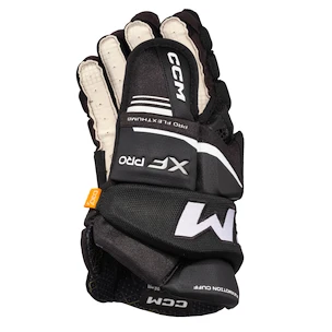 Rękawice hokejowe CCM Tacks XF PRO Black/White Junior