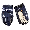 Rękawice hokejowe CCM Tacks XF PRO Navy/White Junior 12 cali