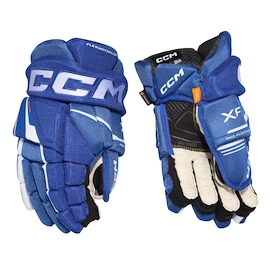 Rękawice hokejowe CCM Tacks XF Royal/White Junior