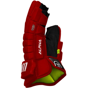 Rękawice hokejowe Warrior Alpha FR2 Red Senior 14 cali