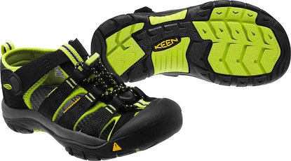 Sandały dziecięce Keen  Newport H2 K Black/Lime Green