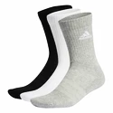 Skarpetki adidas  Cushioned Crew Socks 3 Pairs Grey/White/Black