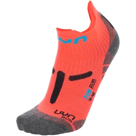 Skarpetki damskie UYN RUN 2IN SOCKS Coral Fluo/Anthracite