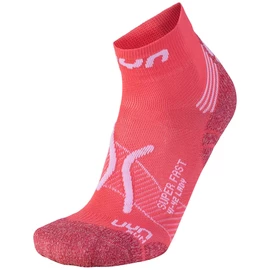 Skarpetki damskie UYN RUN SUPER FAST SOCKS Coral/White