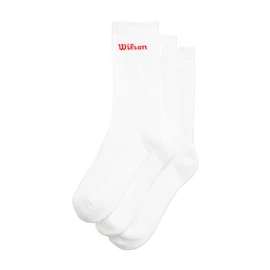 Skarpetki Wilson Crew Logo Sock 3 Pack Bright White