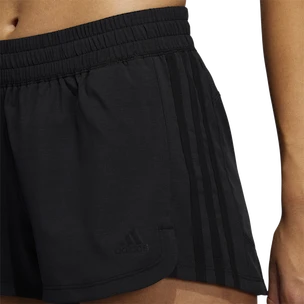 Spodenki damskie adidas  Pacer 3-Stripes Woven Heather Shorts Black L