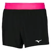 Spodenki damskie Mizuno Alpha 4.5 Short Black/Pink Peacock M