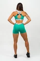 Spodenki damskie Nebbia GLUTE PUMP High Waisted Legging Shorts green