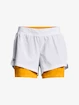 Spodenki damskie Under Armour  Iso-Chill Run 2N1 Short-WHT L