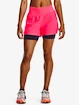 Spodenki damskie Under Armour  RUN STAMINA 2IN1 SHORT-PNK XS