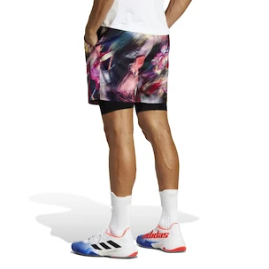 Spodenki męskie adidas  Melbourne Ergo Tennis Graphic Shorts Multicolor/Black XXL