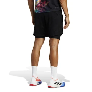 Spodenki męskie adidas  Melbourne Tennis Two-in-One 7-inch Shorts Black XXL