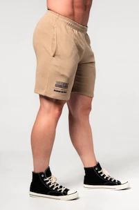 Spodenki męskie Nebbia  Gym Sweatshorts GYM BRO Light Brown