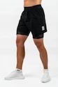 Spodenki męskie Nebbia Performance+ Compression 2in1 shorts black