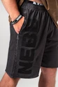 Spodenki męskie Nebbia  Washed-off Gym Sweatshorts NO BS Black