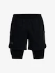 Spodenki męskie Under Armour  LAUNCH 5'' 2-IN-1 SHORT-BLK