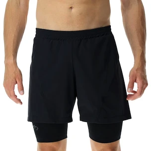 Spodenki męskie UYN  RUNNING EXCELERATION OW PERFORMANCE 2IN1 SHORT Black