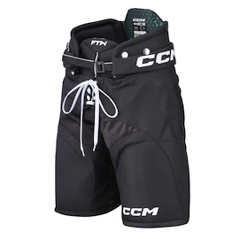 Spodnie hokejowe CCM Jetspeed FTWomen Velcro Black Junior