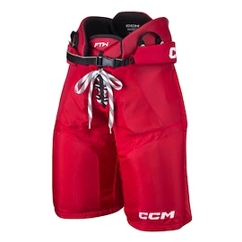 Spodnie hokejowe CCM Jetspeed FTWomen Velcro Red Senior